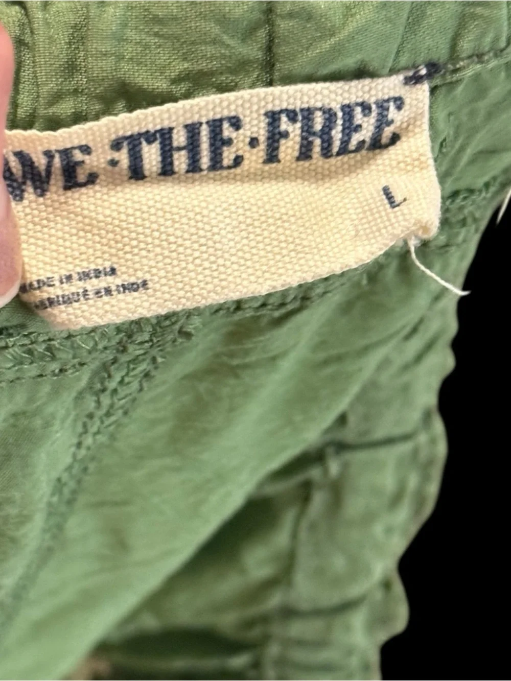 Free People We The Free Green Palma Relaxed Bermuda Board Shorts Size L
